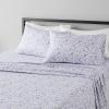 imageAmazon Basics 3 Piece Deluxe Microfiber Bed Sheets Twin Size Dark Gray SolidBlue Floral