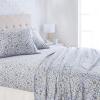 imageAmazon Basics 3 Piece Deluxe Microfiber Bed Sheets Twin Size Dark Gray SolidBlue Floral