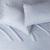 imageAmazon Basics 3 Piece Deluxe Microfiber Bed Sheets Twin Size Dark Gray SolidBlue Pinstripe