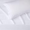 imageAmazon Basics 3 Piece Deluxe Microfiber Bed Sheets Twin Size Dark Gray SolidBright White