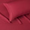 imageAmazon Basics 3 Piece Deluxe Microfiber Bed Sheets Twin Size Dark Gray SolidBurgundy