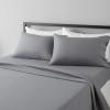 imageAmazon Basics 3 Piece Deluxe Microfiber Bed Sheets Twin Size Dark Gray SolidDark Gray