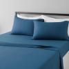 imageAmazon Basics 3 Piece Deluxe Microfiber Bed Sheets Twin Size Dark Gray SolidDark Teal