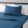 imageAmazon Basics 3 Piece Deluxe Microfiber Bed Sheets Twin Size Dark Gray SolidDark Teal