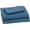 imageAmazon Basics 3 Piece Deluxe Microfiber Bed Sheets Twin Size Dark Gray SolidDark Teal