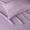 imageAmazon Basics 3 Piece Deluxe Microfiber Bed Sheets Twin Size Dark Gray SolidFrosted Lavender