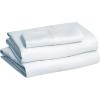 imageAmazon Basics 3 Piece Deluxe Microfiber Bed Sheets Twin Size Dark Gray SolidLight Blue