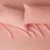 imageAmazon Basics 3 Piece Deluxe Microfiber Bed Sheets Twin Size Dark Gray SolidPeachy Coral