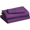 imageAmazon Basics 3 Piece Deluxe Microfiber Bed Sheets Twin Size Dark Gray SolidPlum