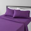 imageAmazon Basics 3 Piece Deluxe Microfiber Bed Sheets Twin Size Dark Gray SolidPlum