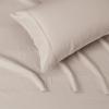 imageAmazon Basics 3 Piece Deluxe Microfiber Bed Sheets Twin Size Dark Gray SolidTaupe