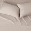 imageAmazon Basics 3 Piece Deluxe Microfiber Bed Sheets Twin Size Dark Gray SolidTaupe