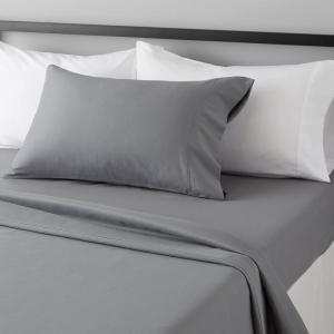 imageAmazon Basics 3 Piece Deluxe Microfiber Bed Sheets Twin Size Dark Gray SolidDark Gray