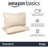 imageAmazon Basics 400 Thread Count Cotton Pillow Case Standard 30quot L x 20quot W White  Set of 2 Pillows Not IncludedBeige
