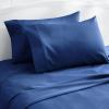 imageAmazon Basics 400 Thread Count Cotton Pillow Case Standard 30quot L x 20quot W White  Set of 2 Pillows Not IncludedNavy