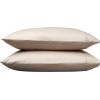 imageAmazon Basics 400 Thread Count Cotton Pillow Case Standard 30quot L x 20quot W White  Set of 2 Pillows Not IncludedStone Gray