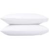 imageAmazon Basics 400 Thread Count Cotton Pillow Case Standard 30quot L x 20quot W White  Set of 2 Pillows Not IncludedWhite