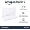 imageAmazon Basics 400 Thread Count Cotton Pillow Case Standard 30quot L x 20quot W White  Set of 2 Pillows Not IncludedWhite