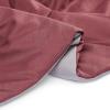 imageAmazon Basics Comforter Blanket TwinTwin XL Reversible Lightweight Microfiber All Season Blanket NavySky BlueBurgundy  Grey