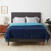 imageAmazon Basics Comforter Blanket TwinTwin XL Reversible Lightweight Microfiber All Season Blanket NavySky BlueNavy  Sky Blue