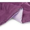 imageAmazon Basics Comforter Blanket TwinTwin XL Reversible Lightweight Microfiber All Season Blanket NavySky BluePlum  Light Purple