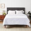 imageAmazon Basics Comforter Blanket TwinTwin XL Reversible Lightweight Microfiber All Season Blanket NavySky BlueWhite