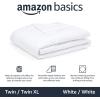 imageAmazon Basics Comforter Blanket TwinTwin XL Reversible Lightweight Microfiber All Season Blanket NavySky BlueWhite