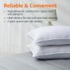 imageAmazon Basics Down Alternative Pillow for Back Side Sleepers Medium Density Standard Size 26quot x 20quot 2Pack WhiteQueen  Pack of 2