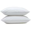 imageAmazon Basics Down Alternative Pillow for Back Side Sleepers Medium Density Standard Size 26quot x 20quot 2Pack WhiteStandard 2 Pillows  2 Protectors