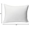 imageAmazon Basics Down Alternative Pillow for Back Side Sleepers Medium Density Standard Size 26quot x 20quot 2Pack WhiteStandard 2 Pillows  2 Protectors