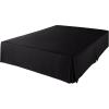 imageAmazon Basics Lightweight Pleated Bed Skirt Queen Dark Grey SolidBlack