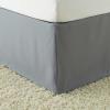 imageAmazon Basics Lightweight Pleated Bed Skirt Queen Dark Grey SolidDark Grey