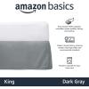 imageAmazon Basics Lightweight Pleated Bed Skirt Queen Dark Grey SolidDark Grey