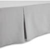 imageAmazon Basics Lightweight Pleated Bed Skirt Queen Dark Grey SolidLight Grey