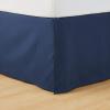 imageAmazon Basics Lightweight Pleated Bed Skirt Queen Dark Grey SolidNavy Blue