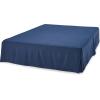 imageAmazon Basics Lightweight Pleated Bed Skirt Queen Dark Grey SolidNavy Blue