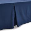 imageAmazon Basics Lightweight Pleated Bed Skirt Queen Dark Grey SolidNavy Blue