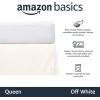 imageAmazon Basics Lightweight Pleated Bed Skirt Queen Dark Grey SolidOff White