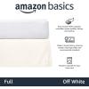 imageAmazon Basics Lightweight Pleated Bed Skirt Queen Dark Grey SolidOff White