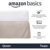 imageAmazon Basics Lightweight Pleated Bed Skirt Queen Dark Grey SolidTaupe