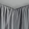 imageAmazon Basics Lightweight Ruffled Bed Skirt Classic Style Soft and Stylish 100 Microfiber With 16quot Drop Queen Bright White SolidDark Grey