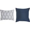 imageAmazon Basics Queen Comforter Set Soft Microfiber Machine Washable Sea Foam Medallion 10PieceSea Foam Medallion