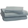 imageAmazon Basics Queen Comforter Set Soft Microfiber Machine Washable Sea Foam Medallion 10PieceSea Foam Medallion
