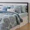 imageAmazon Basics Queen Comforter Set Soft Microfiber Machine Washable Sea Foam Medallion 10PieceSea Foam Medallion