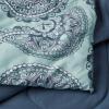 imageAmazon Basics Queen Comforter Set Soft Microfiber Machine Washable Sea Foam Medallion 10PieceSea Foam Medallion