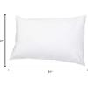 imageAmazon Basics Queen Pillowcase with Zipper 100 Cotton Hypoallergenic Pillow Protector White 31 x 21 Inches Pillows Not IncludedQueen