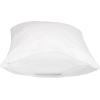 imageAmazon Basics Queen Pillowcase with Zipper 100 Cotton Hypoallergenic Pillow Protector White 31 x 21 Inches Pillows Not IncludedStandard