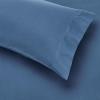 imageAmazon Basics Twin XL Comforter Set with Sheets 5Piece Blue Calvin Striped Bedding Lightweight Microfiber BedinaBagBlue Calvin Striped