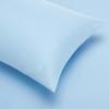 imageAmazon Basics Twin XL Comforter Set with Sheets 5Piece Blue Calvin Striped Bedding Lightweight Microfiber BedinaBagBlue Stripe