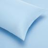 imageAmazon Basics Twin XL Comforter Set with Sheets 5Piece Blue Calvin Striped Bedding Lightweight Microfiber BedinaBagBlue Stripe
